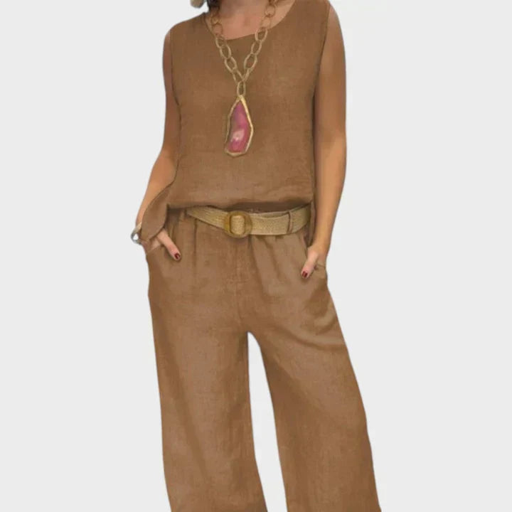 Paloma™ | Conjunto Boho de Top Sin Mangas y Pantalón Corto