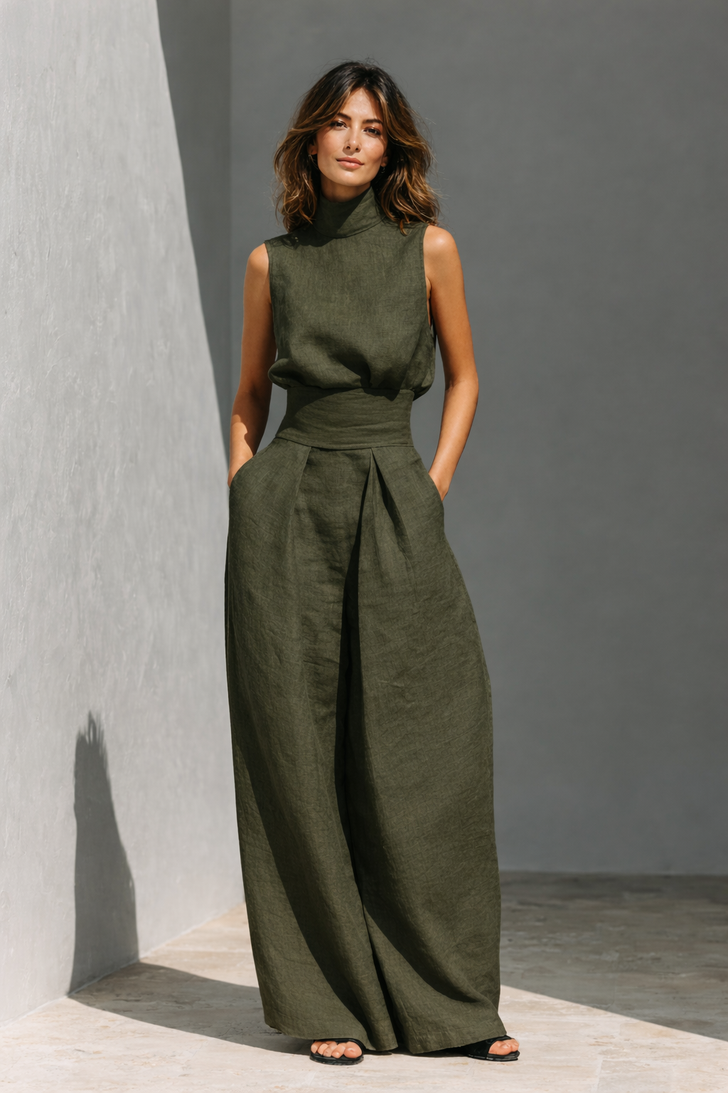 Giulia | Minimalist Linen Co-ord Set