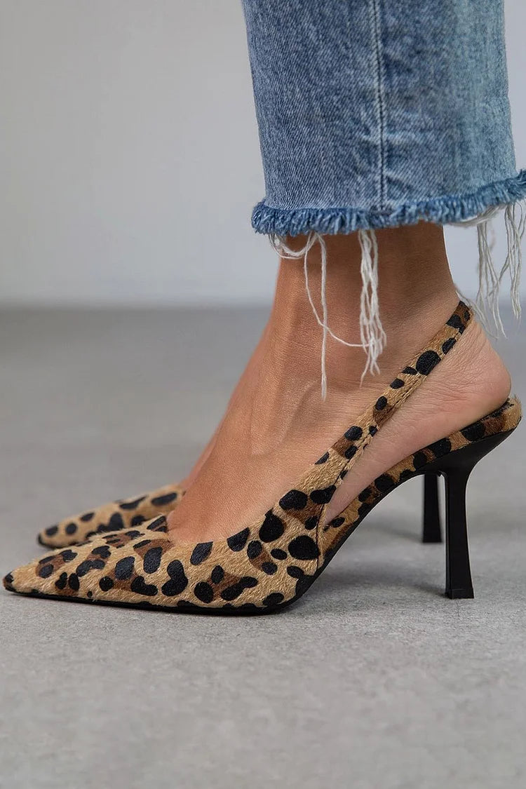 Bea | D'Orsay Leopard-Print Heels