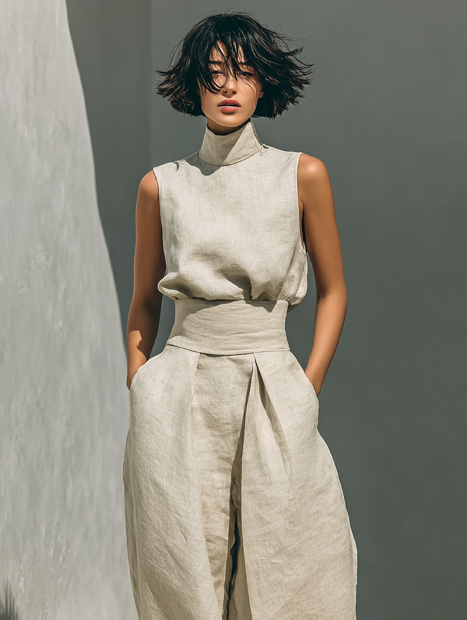 María conjunto caqui