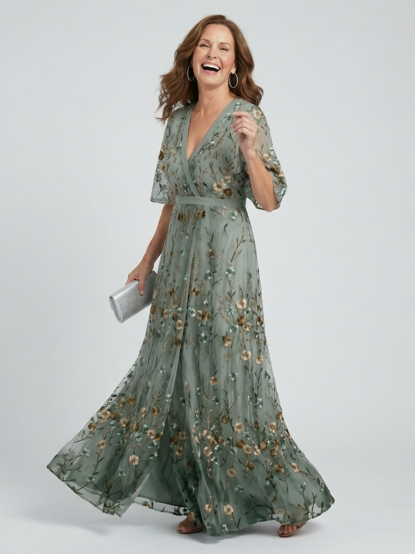 Selora | Vestido Maxi Floral Halter Fluido