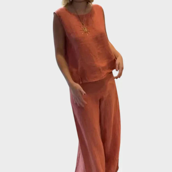 Paloma™ | Conjunto Boho de Top Sin Mangas y Pantalón Corto