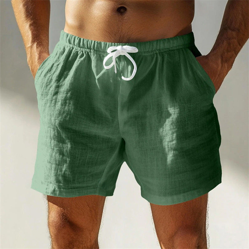 Alfie | Cotton-Linen Drawstring Summer Shorts