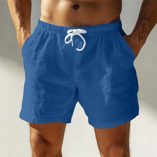 Alfie | Cotton-Linen Drawstring Summer Shorts