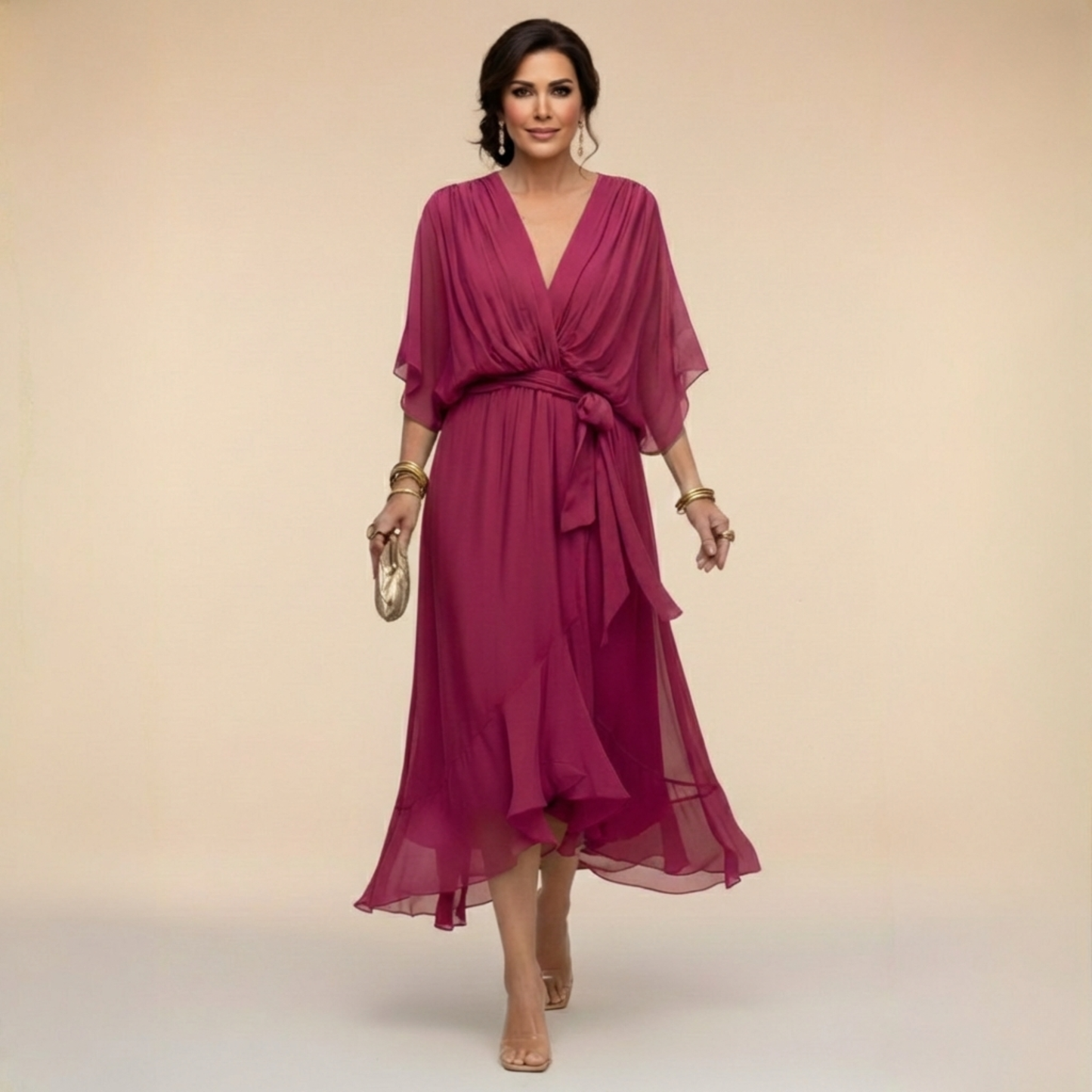 Martha | Elegant Chiffon Summer Dress