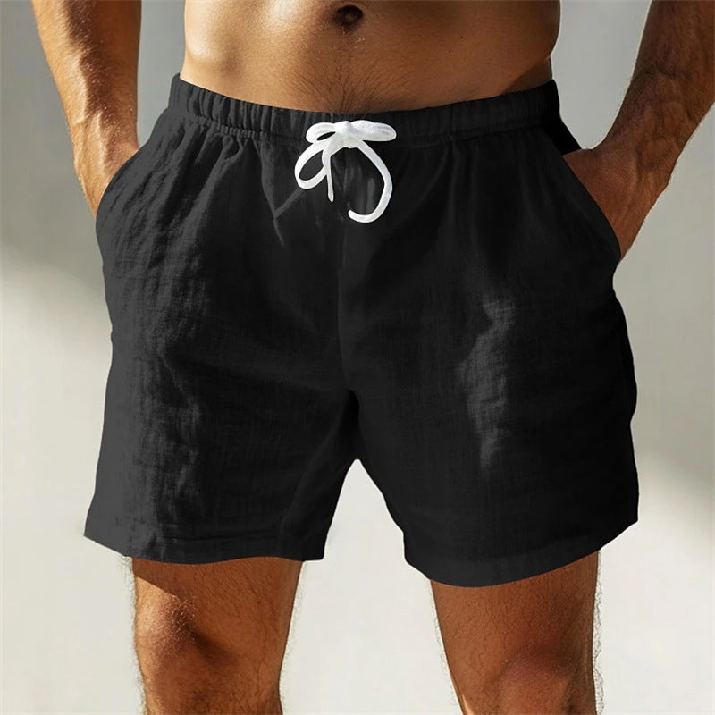Alfie | Cotton-Linen Drawstring Summer Shorts