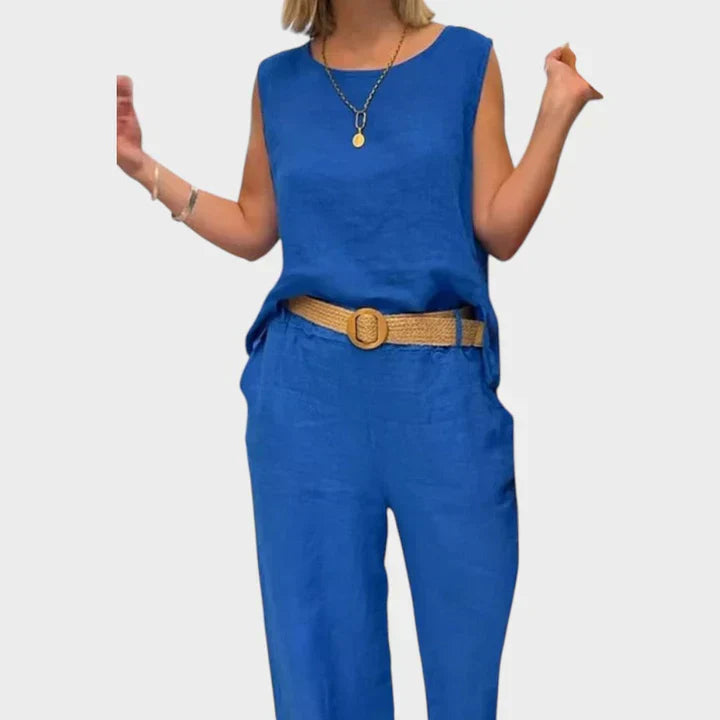 Paloma™ | Conjunto Boho de Top Sin Mangas y Pantalón Corto