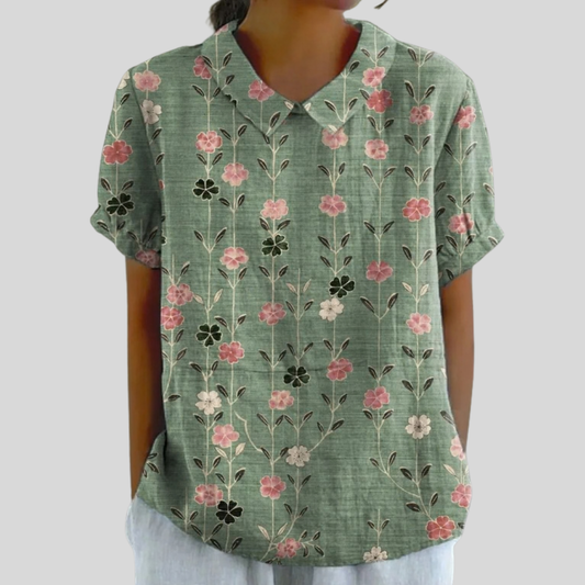Top floral elegante
