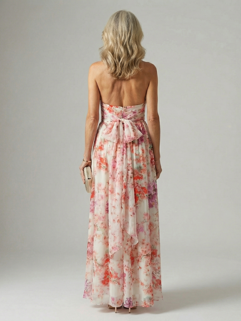 Vestido Maxi Floral de Caída Fluida
