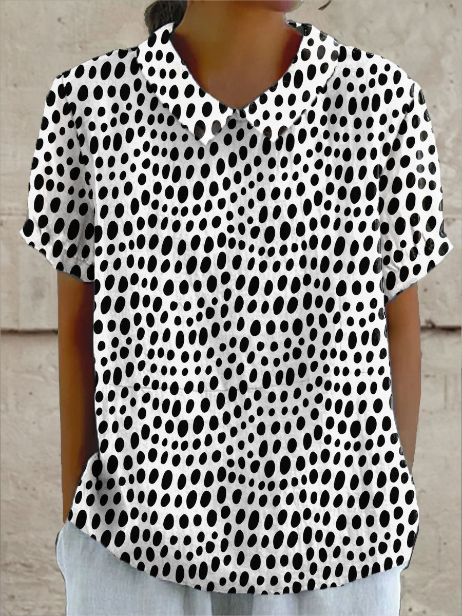 Lily | Camisa con estampado de lunares
