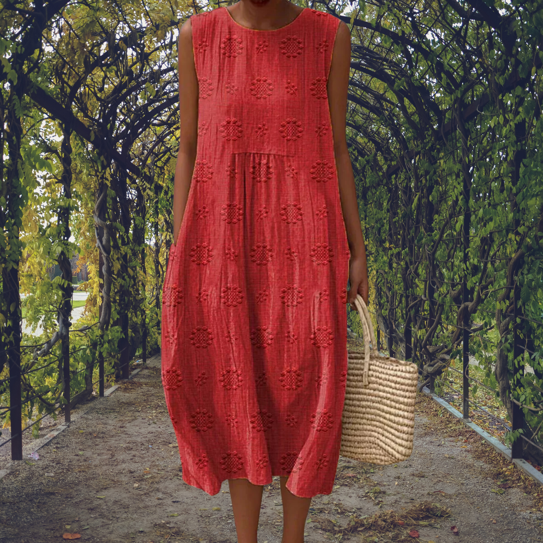 Aikaterini vestido rojo