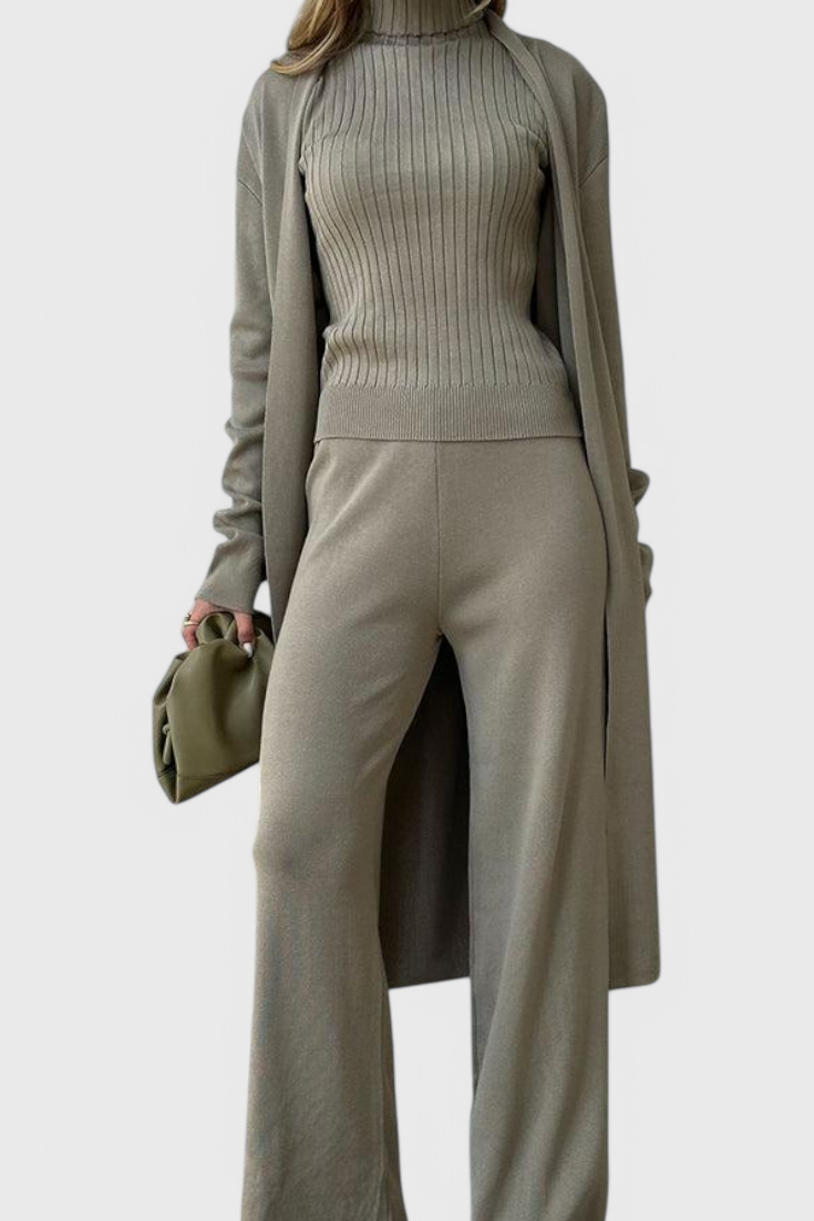 Mahalia | Three-Piece Knit Set