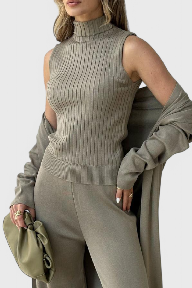 Mahalia | Three-Piece Knit Set