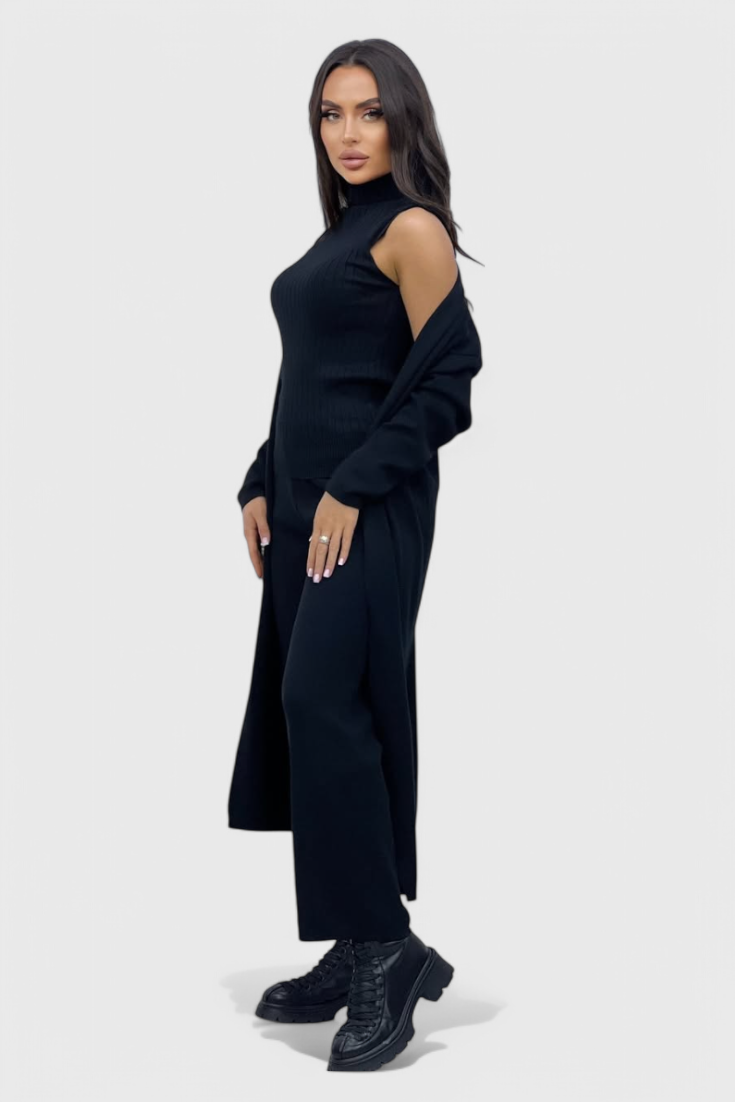 Mahalia | Three-Piece Knit Set