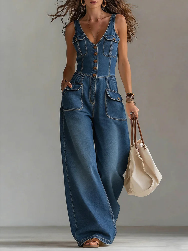 Sophie™ | Conjunto denim amplio