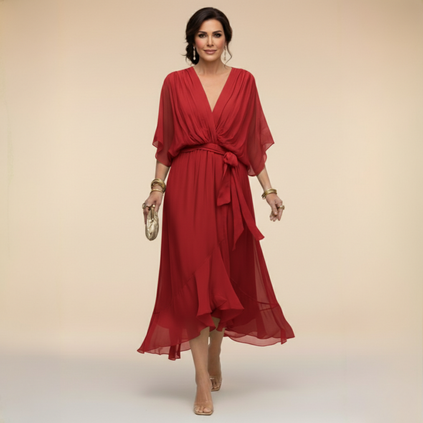 Martha | Elegant Chiffon Summer Dress