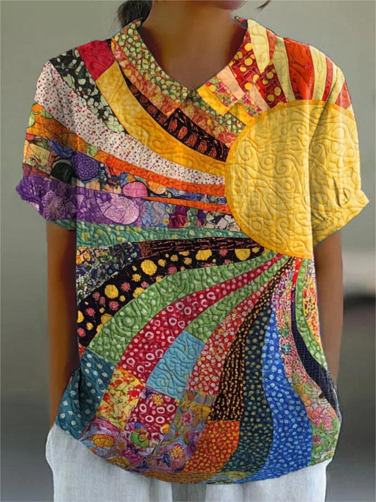 Maine | Camisa patchwork efecto sol