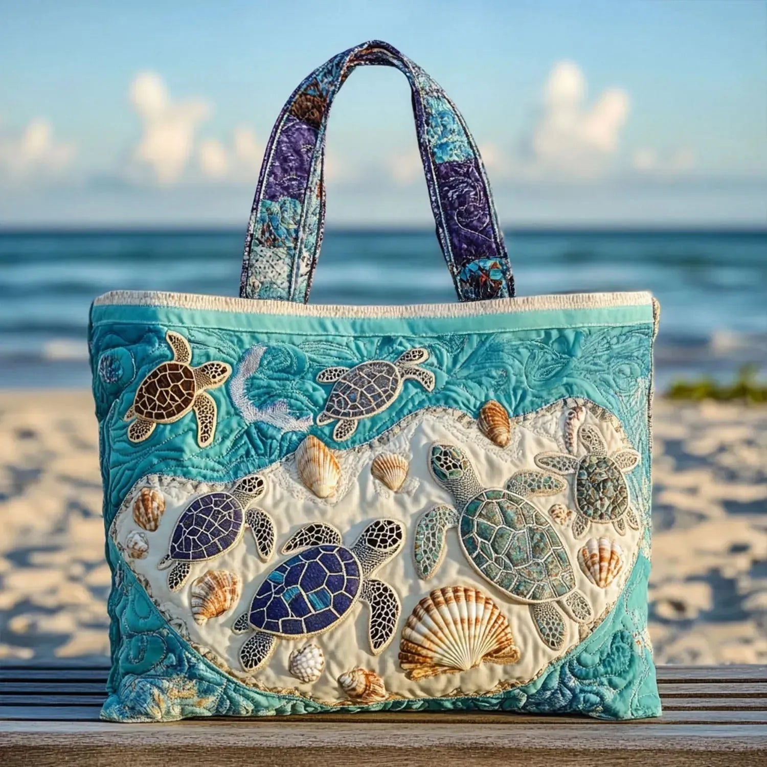 Bolso artesanal abrazo de tortuga
