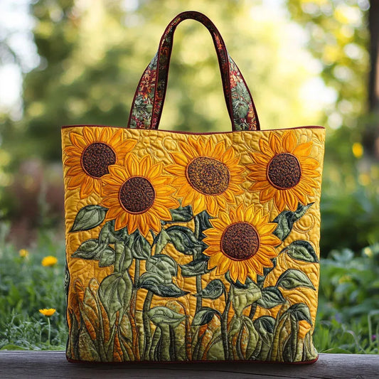 Bolso clásico con estampado de girasol