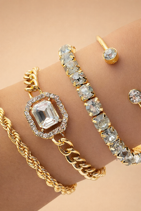 Studded Bracelet Set