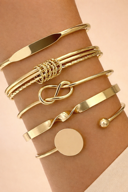 Open Geometric Chain Bracelet