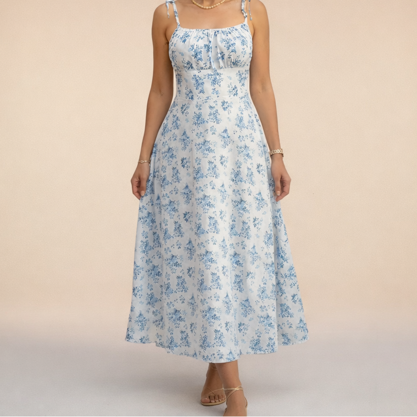 Naomi | Floral Strappy Summer Dress