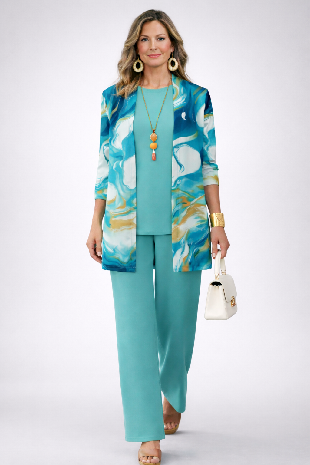 Galena conjunto azul detalle