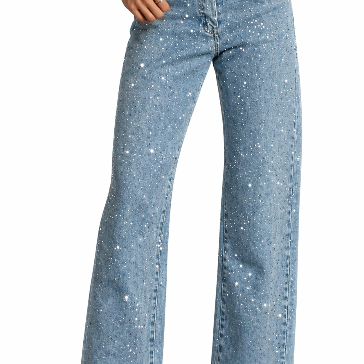 Lola | Shimmer Straight-Leg Jeans