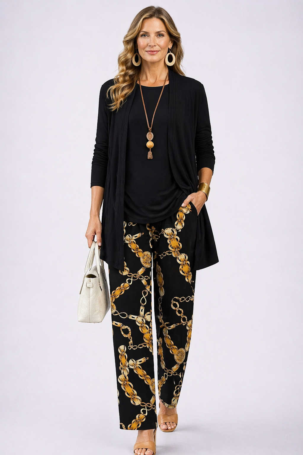 Judith conjunto negro tres piezas