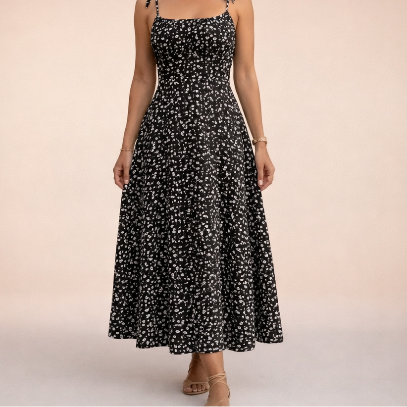 Naomi | Floral Strappy Summer Dress