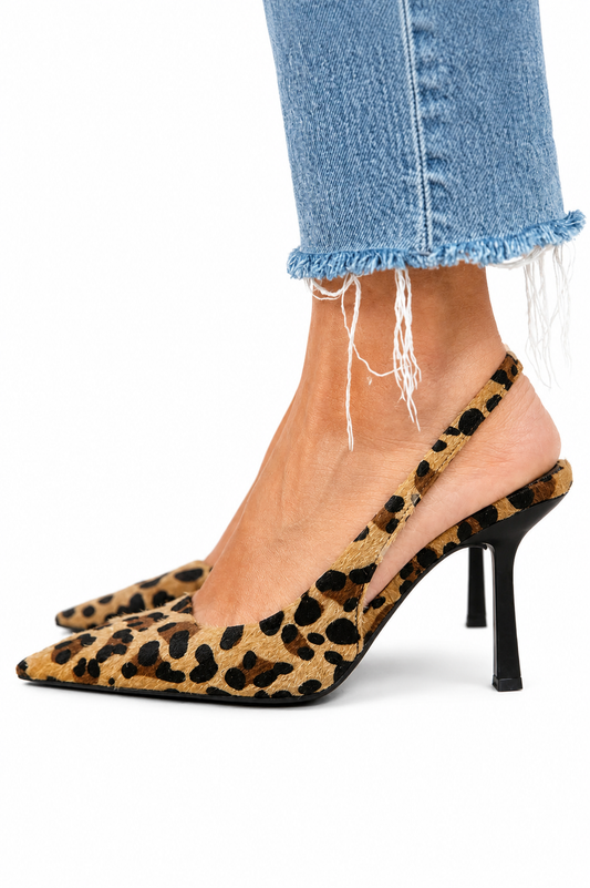 Bea | D'Orsay Leopard-Print Heels