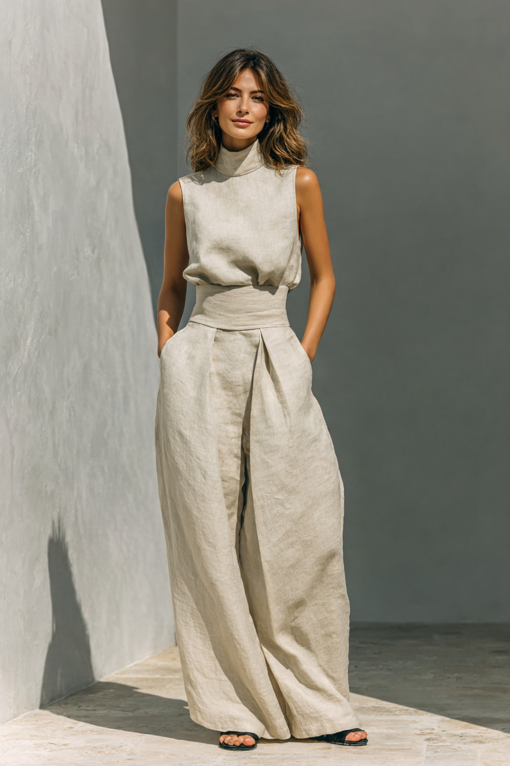 Giulia | Minimalist Linen Co-ord Set