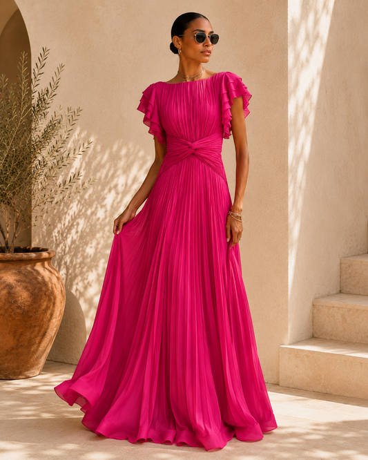 Rory | Pleated Evening Dress