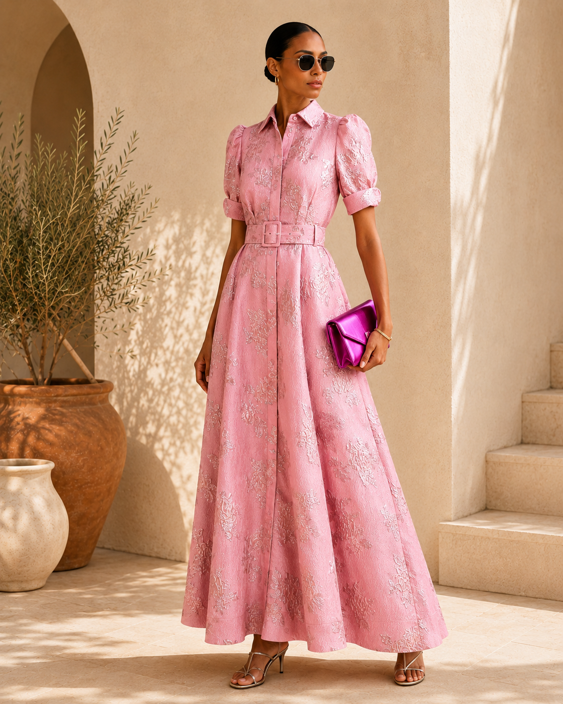 Anabella | Puff-Sleeve Floral Dress