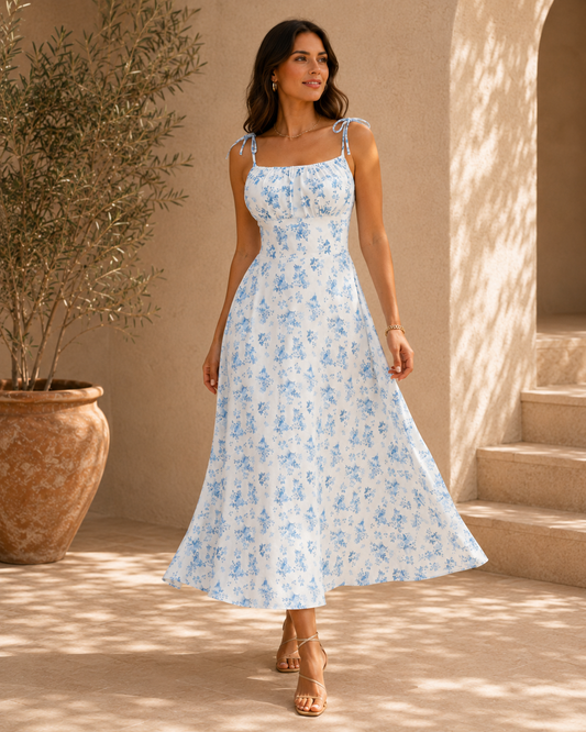 Naomi | Floral Strappy Summer Dress