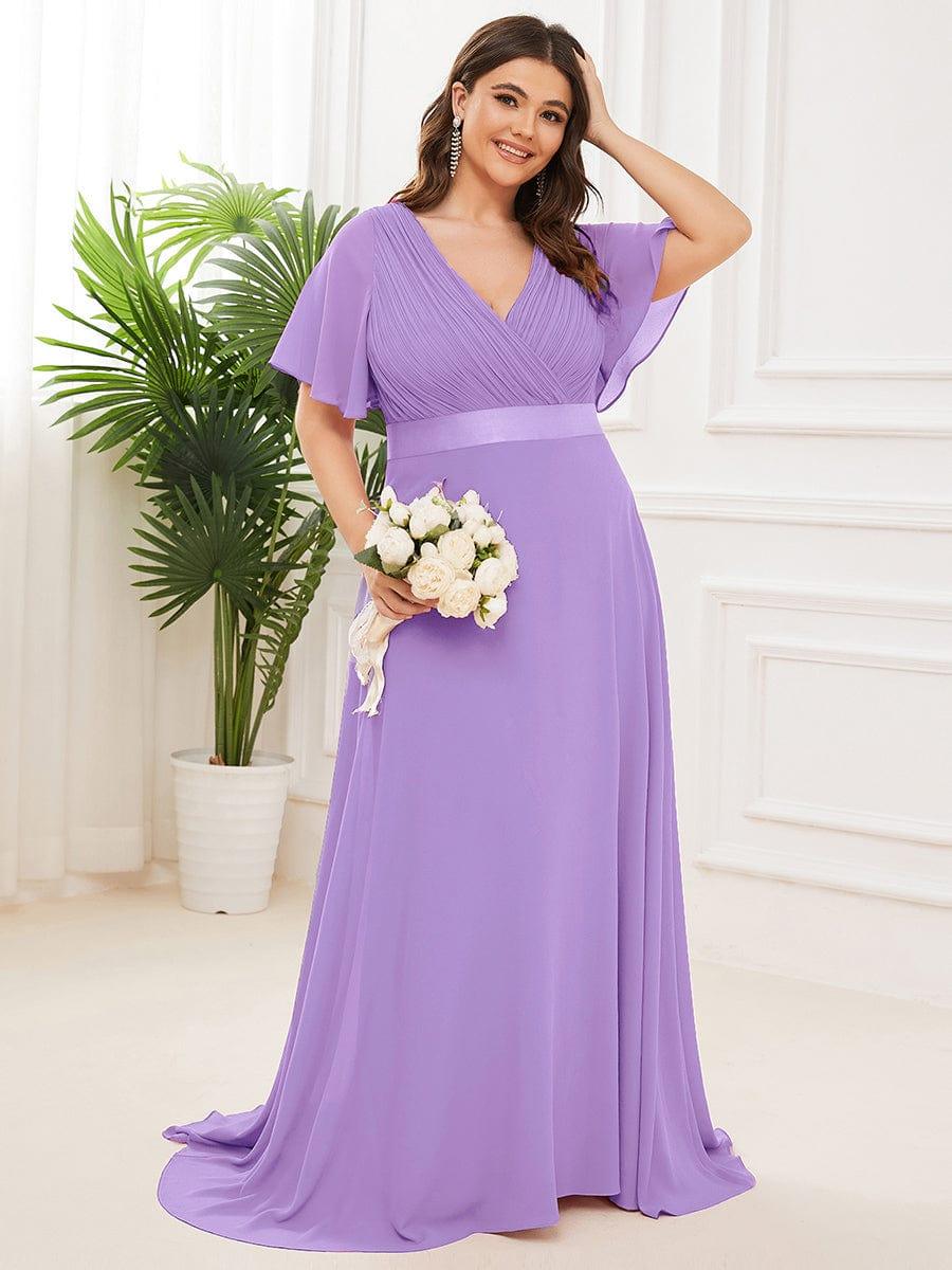 Margot | Empire Butterfly-Sleeve Maxi Dress