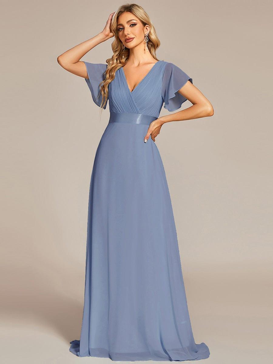 Margot | Empire Butterfly-Sleeve Maxi Dress