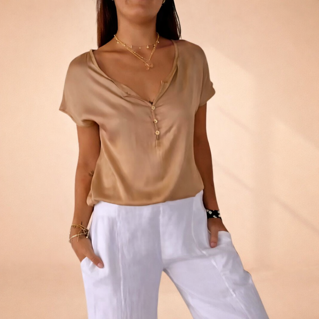 Tierney | Elegant Satin Top