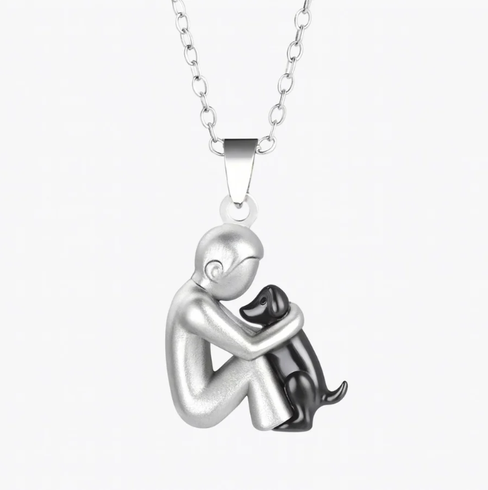 Luna™ | Dog Hug Pendant Necklace
