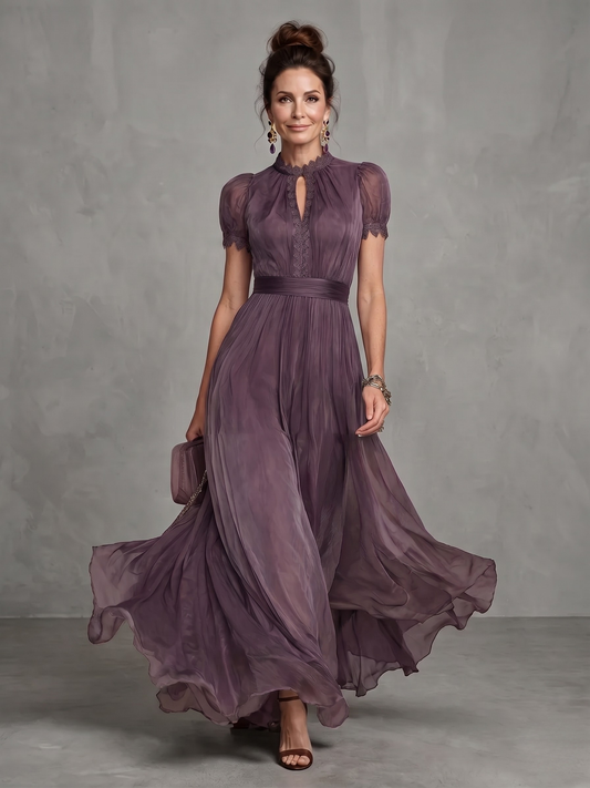 Ashley | Vestido Maxi Elegante de Chifón
