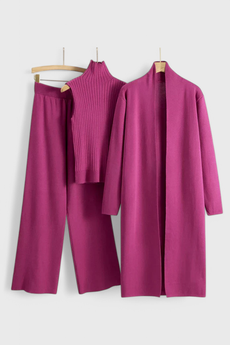 Mahalia | Three-Piece Knit Set