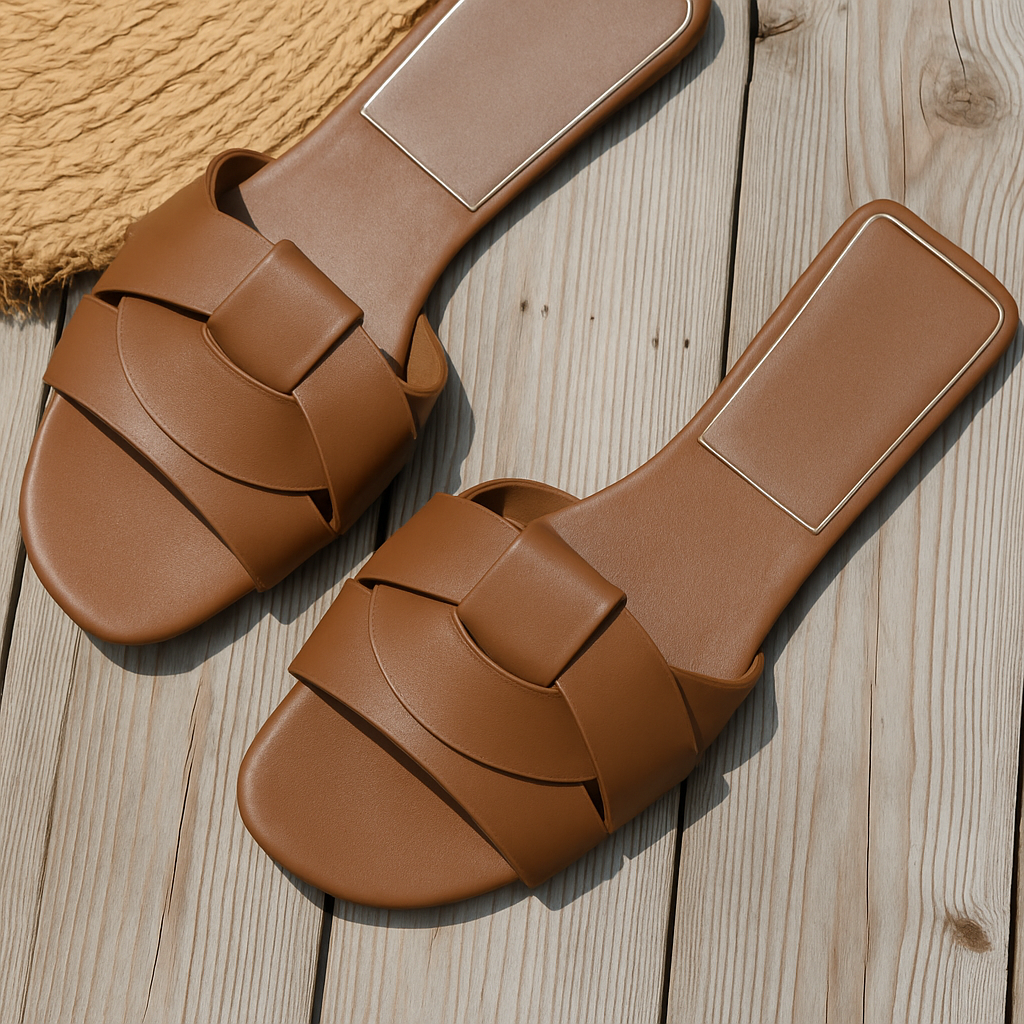 Fiora slides beige