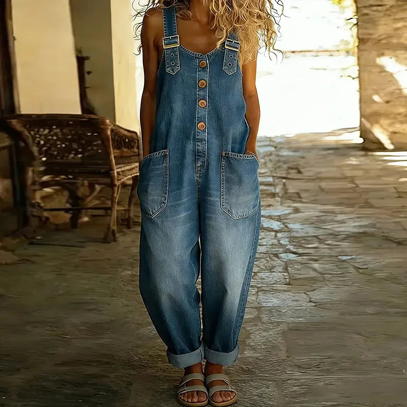 Mae™ | Peto vintage algódon efecto denim
