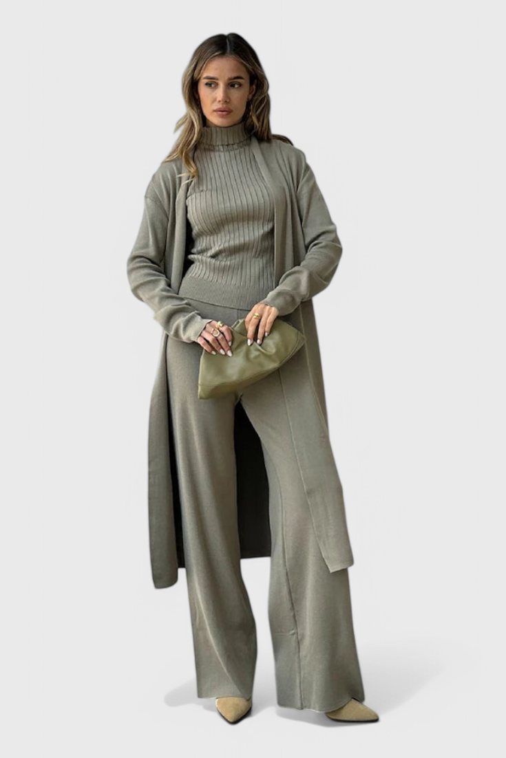 Mahalia | Three-Piece Knit Set