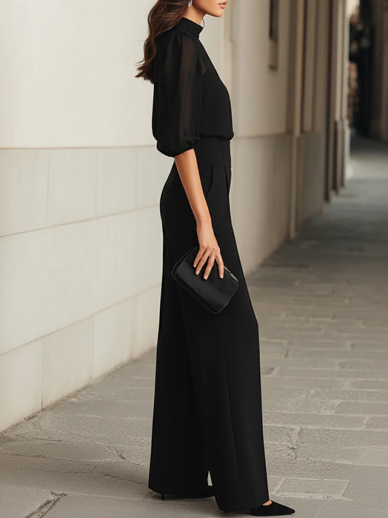 Valentina | Sheer Chiffon Three-Piece Set