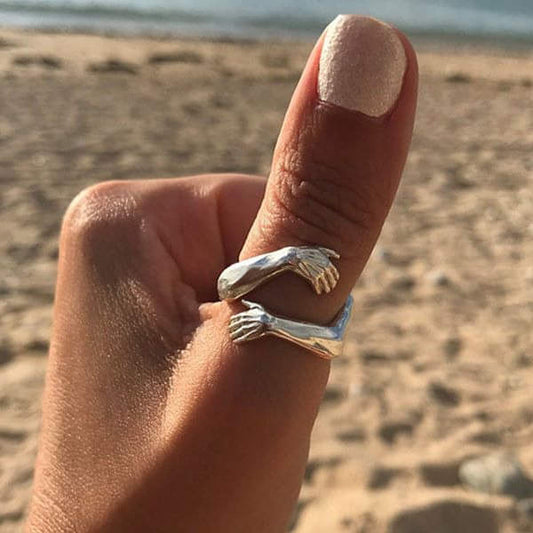 Anillo abrazo ajustable de bisutería