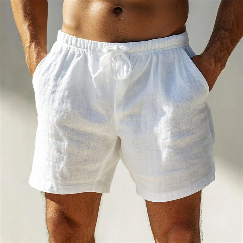 Alfie | Cotton-Linen Drawstring Summer Shorts