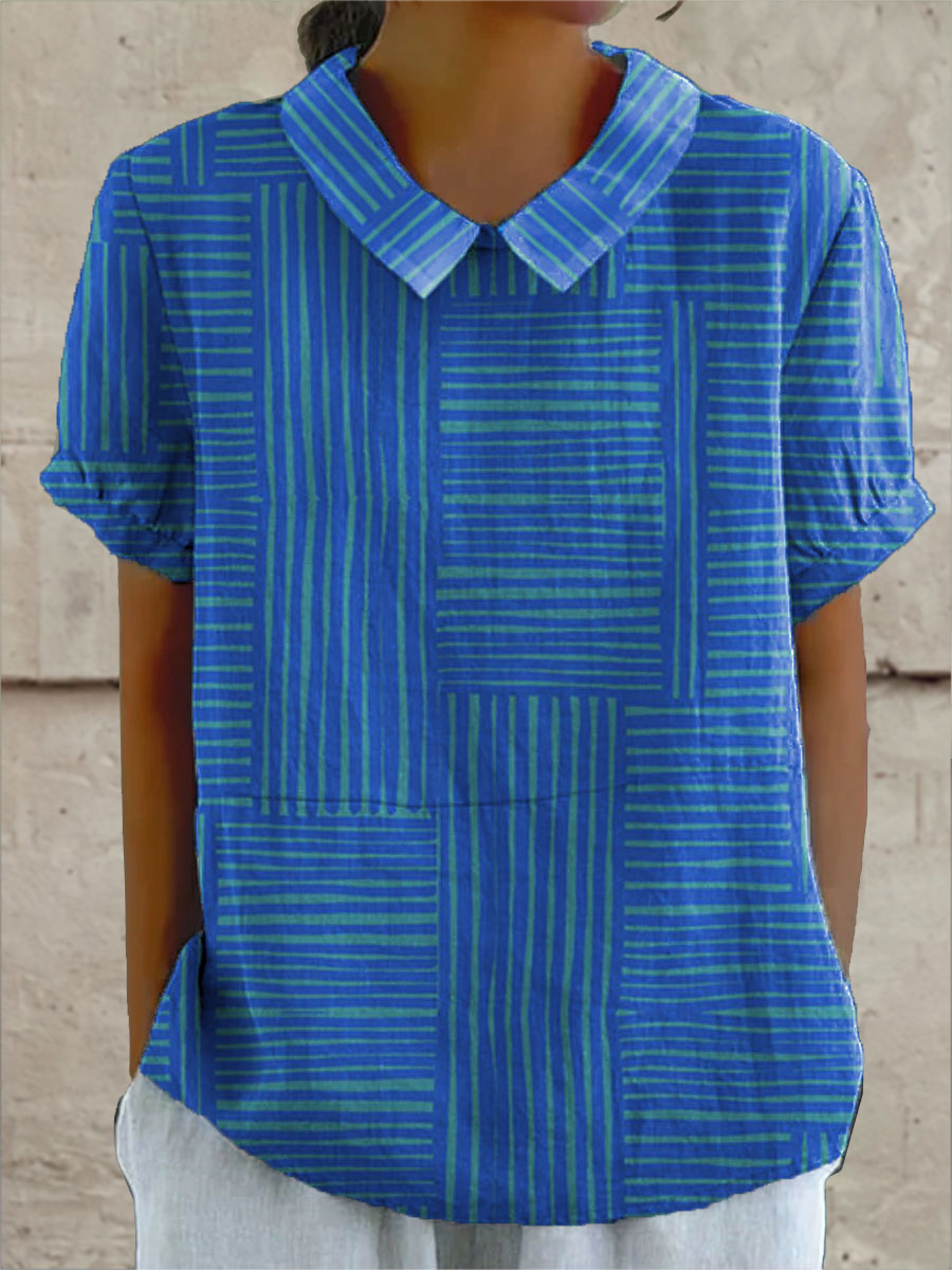 Maya | Camisa geométrica de rayas