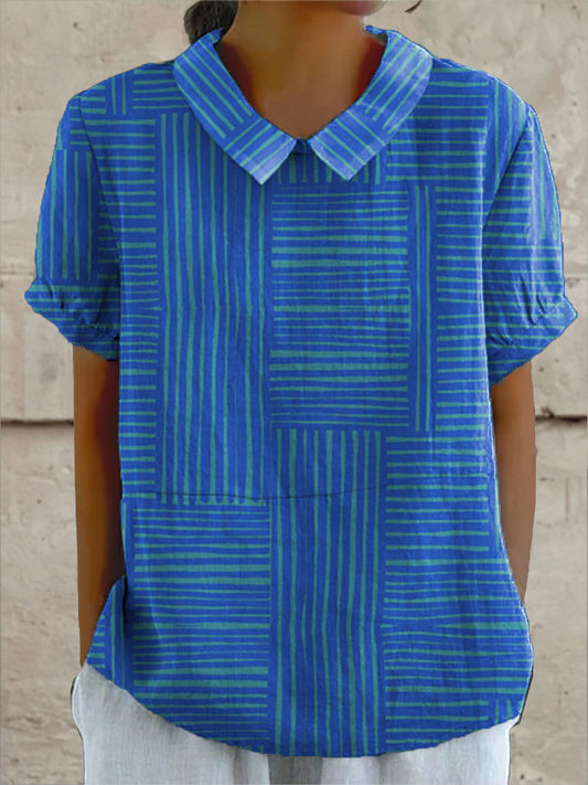 Maya | Camisa geométrica de rayas