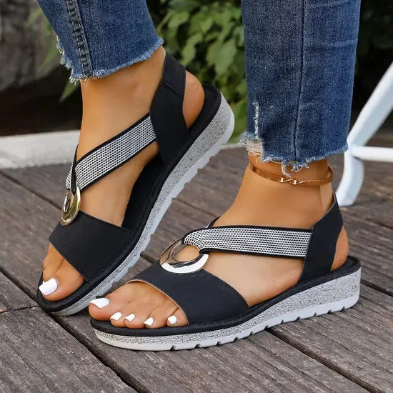 Selena | Elegant Adjustable-Support Sandals